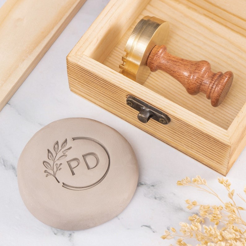 Personalized Pottery Stamp Gift For Pottery Artist