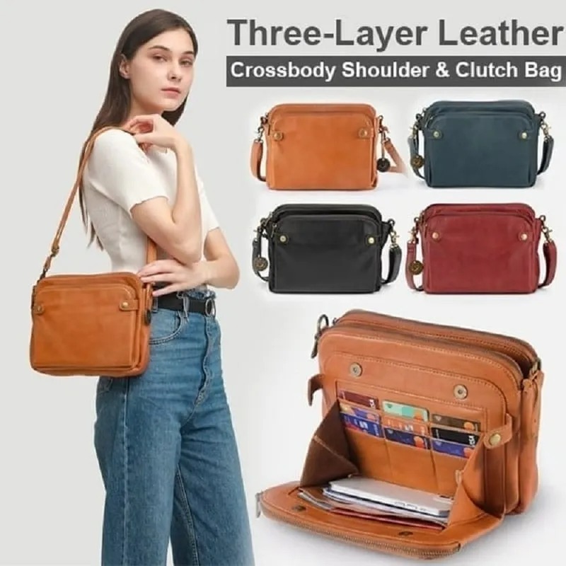 2024 New Crossbody Leather Shoulder Bags and Clutches
