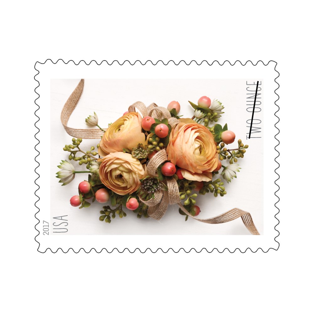2017 USPS Celebration Corsage Two Ounce Stamps 100Pcs/Pack