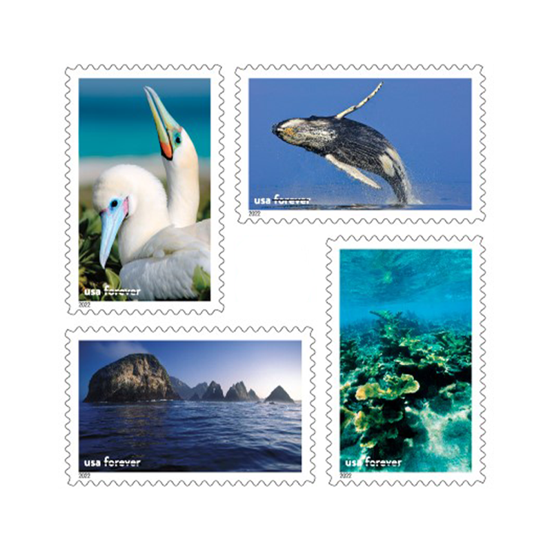 2022 USPS National Marine Sanctuaries Forever Stamps 80Pcs/Pack