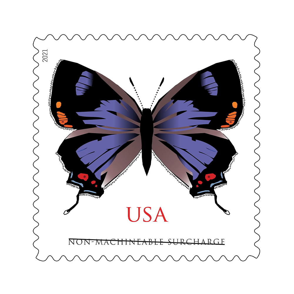 2021 USPS Colorado Hairstreak Butterfly Non-Machineable Stamps 100Pcs/Pack