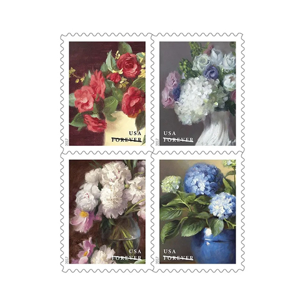 2017 USPS Flowers from the Garden Forever Stamps 100Pcs/Pack