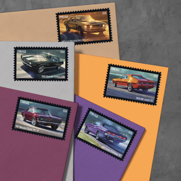 2022 USPS Pony Cars Forever Stamps 100Pcs/Pack