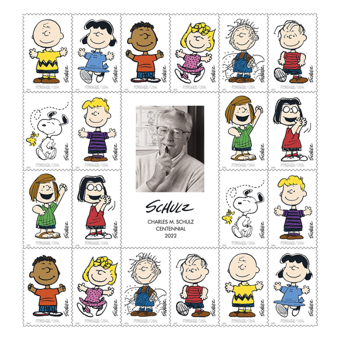 2022 USPS Peanuts Forever Stamps 100Pcs/Pack