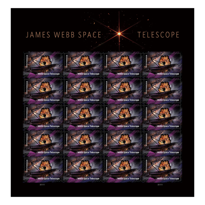 2022 USPS James Webb Space Telescope Forever Stamps 100Pcs/Pack