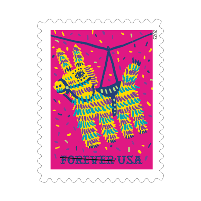 2023 USPS Piñatas Forever Postage Stamps 100Pcs/Pack