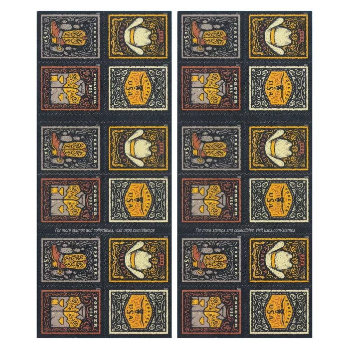 2021 USPS Western Wear Forever Stamps 100Pcs/Pack