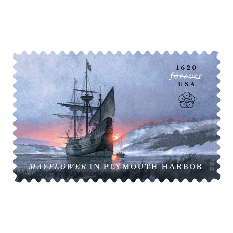 2020 USPS Mayflower In Plymouth Harbor Forever Stamps 100Pcs/Pack