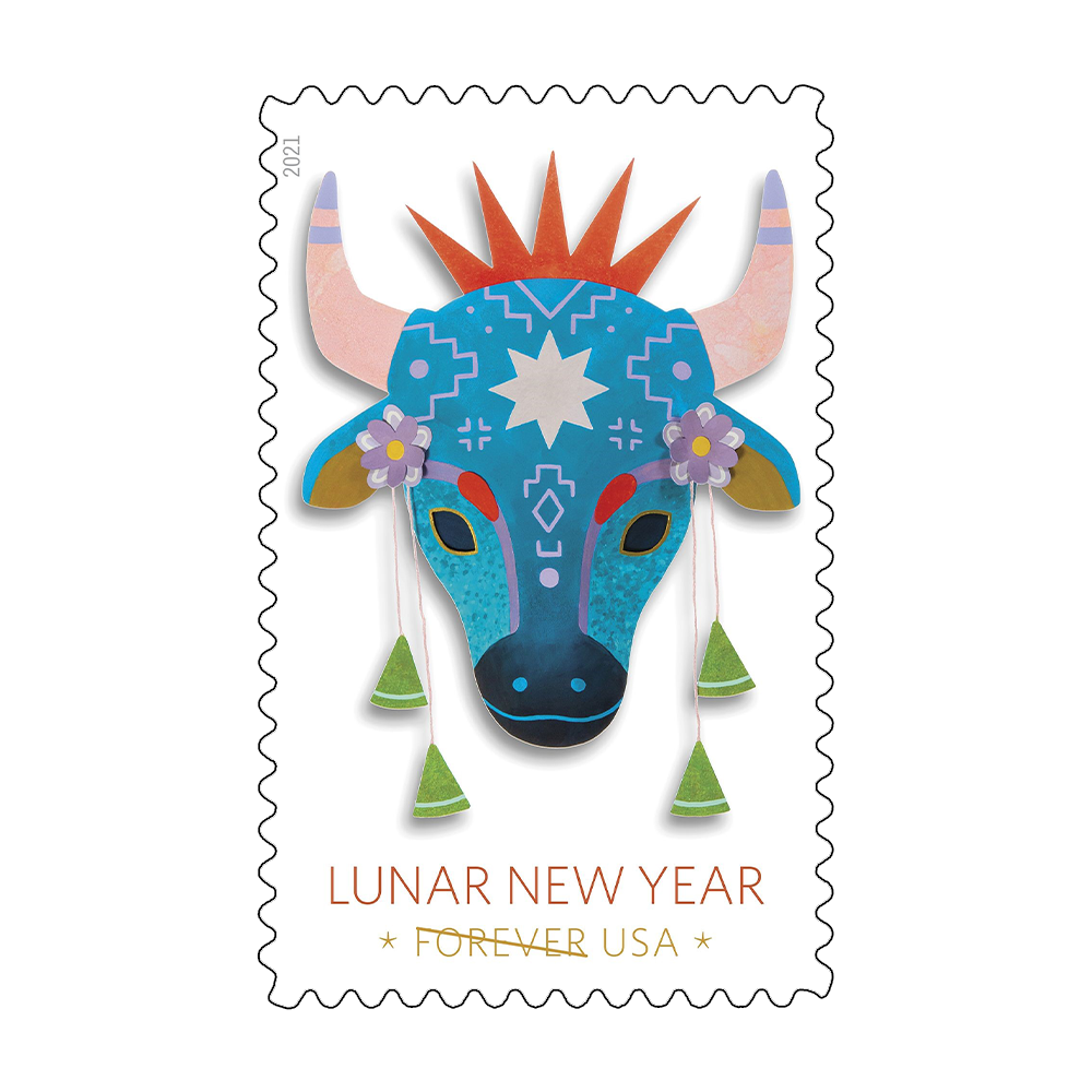 2021 USPS Year Of The Ox Forever Stamps 100Pcs/Pack