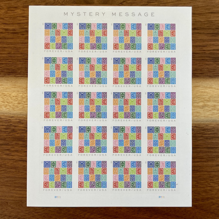 2021 USPS Mystery Message Forever Stamps 100Pcs/Pack