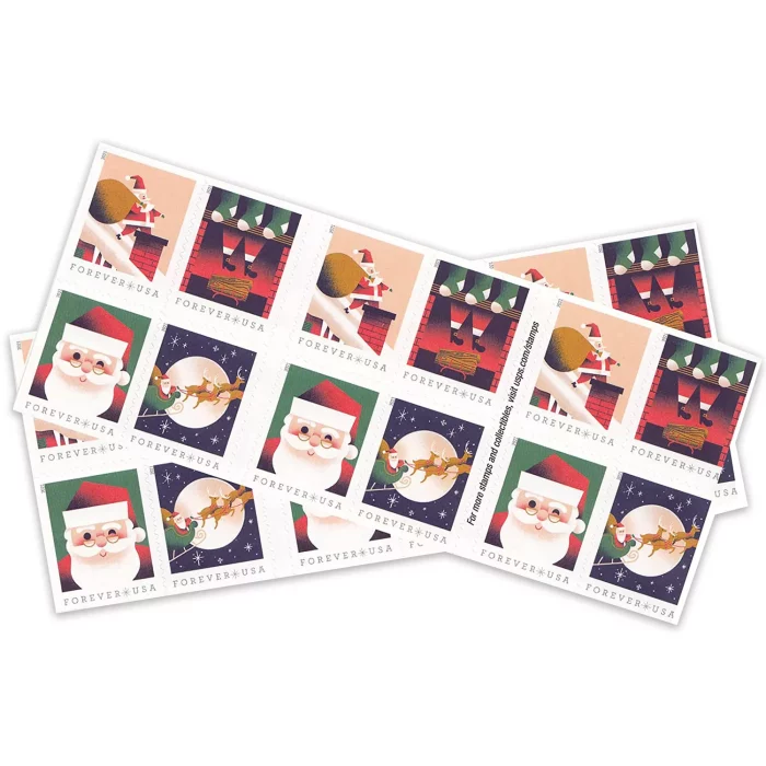 2021 USPS A Visit From St. Nick Forever Stamps 100Pcs/Pack