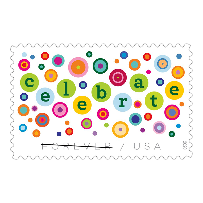 2020 USPS Let'S Celebrate Forever Stamps 100Pcs/Pack