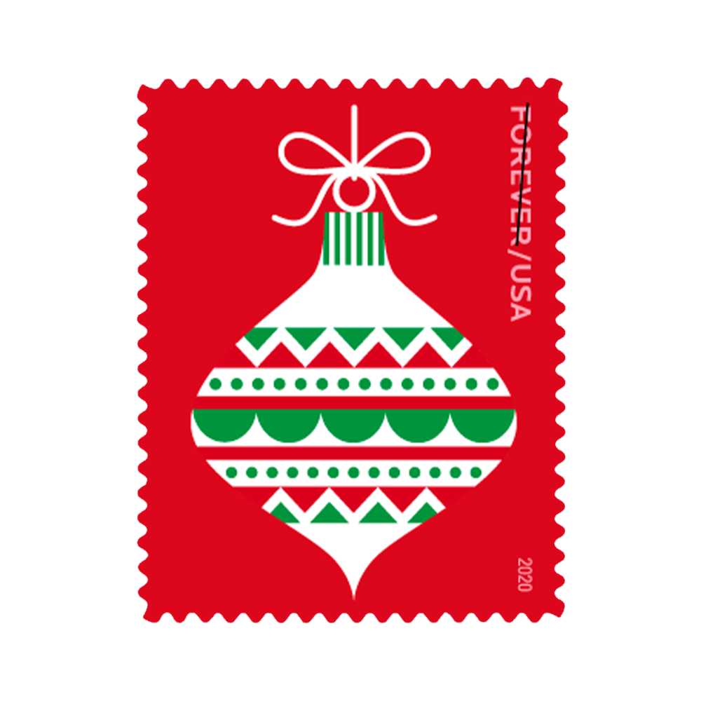 2020 USPS Holiday Delights Forever Stamps 100Pcs/Pack