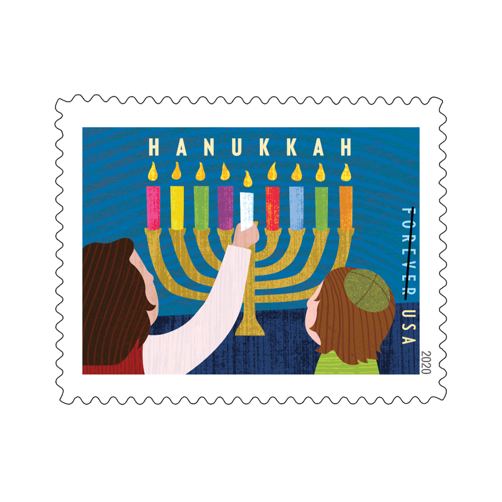 2020 USPS Hanukkah Forever Stamps 100Pcs/Pack