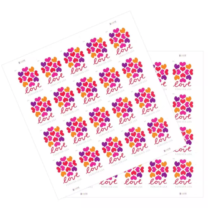 2019 USPS Hearts Blossom Forever Stamps 100Pcs/Pack