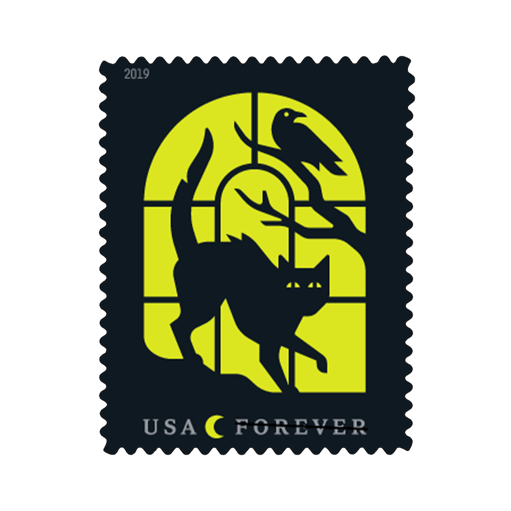 2019 USPS Spooky Silhouettes Forever Stamps 100Pcs/Pack