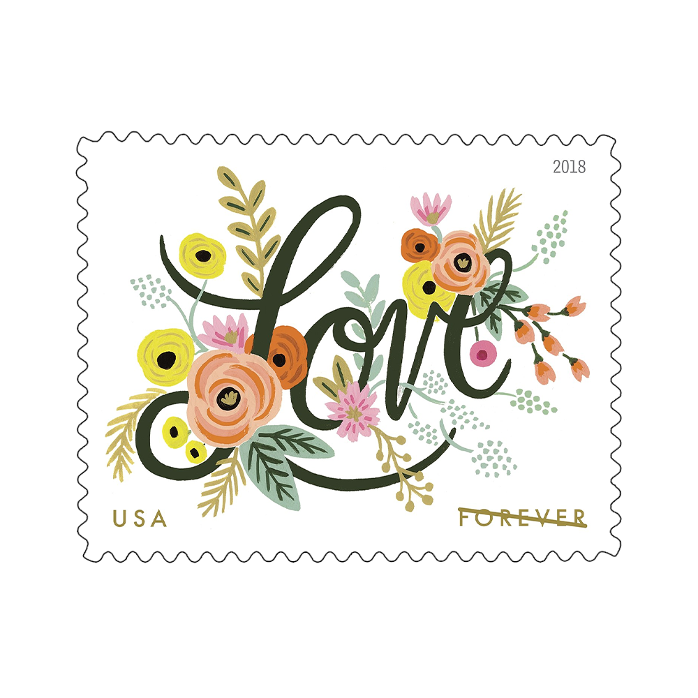2018 USPS Love Flourishes Forever Stamps 100Pcs/Pack