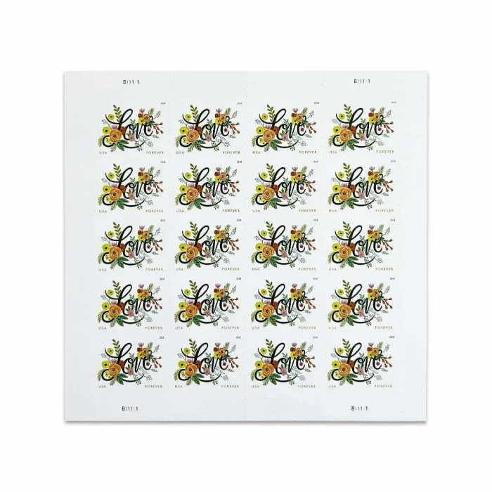 2018 USPS Love Flourishes Forever Stamps 100Pcs/Pack