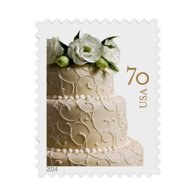 2014 USPS Wedding Cakes Postage Stamps 100Pcs/Pack