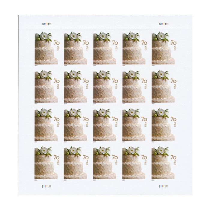 2014 USPS Wedding Cakes Postage Stamps 100Pcs/Pack