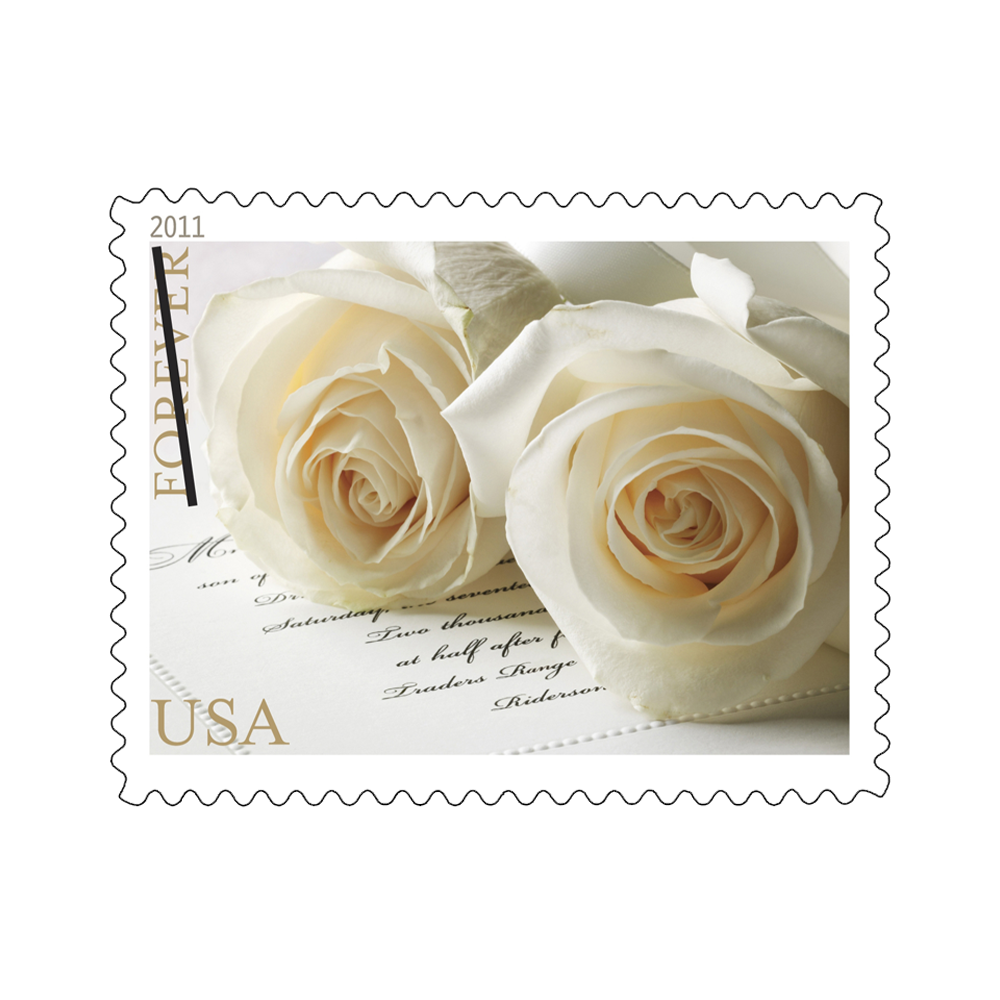2011 USPS Wedding Roses Forever Stamps 100Pcs/Pack