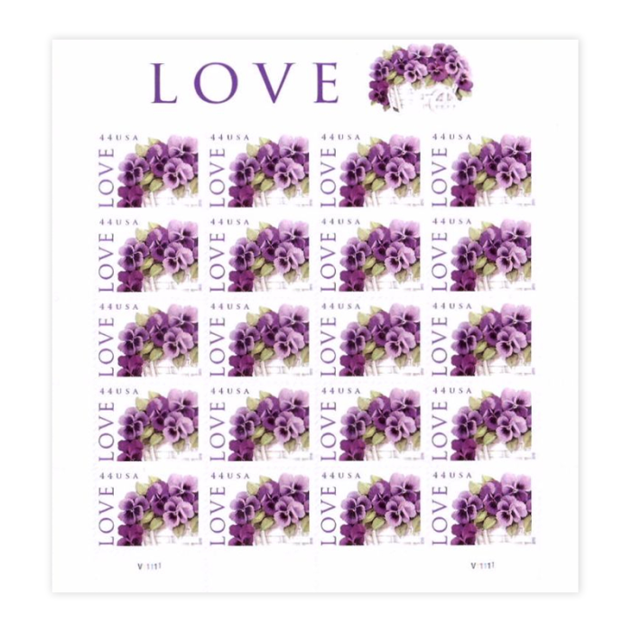 2010 USPS Pansies In A Basket Postage Stamps 100Pcs/Pack