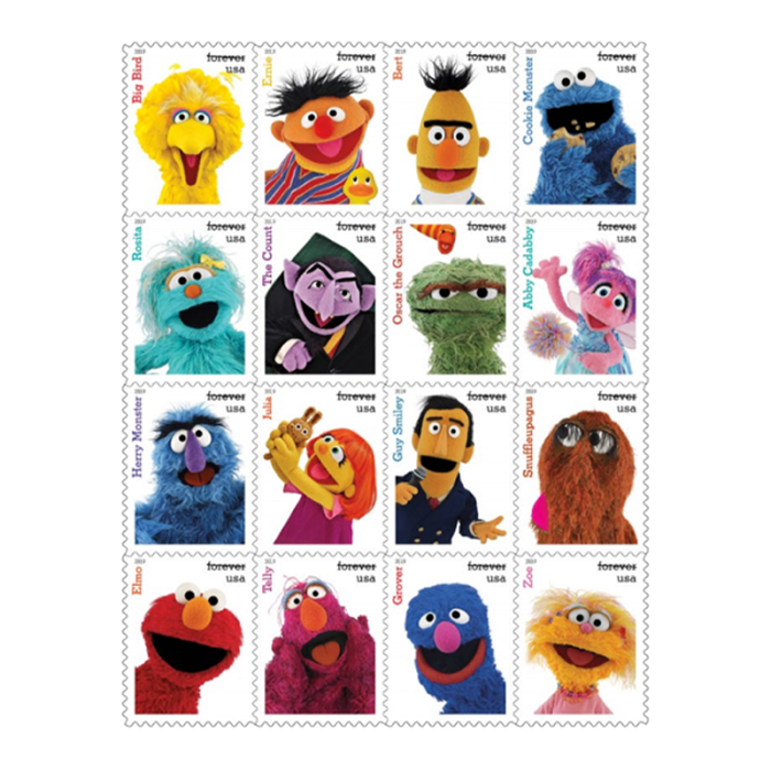 2019 USPS Sesame Street Forever Stamps 80Pcs/Pack