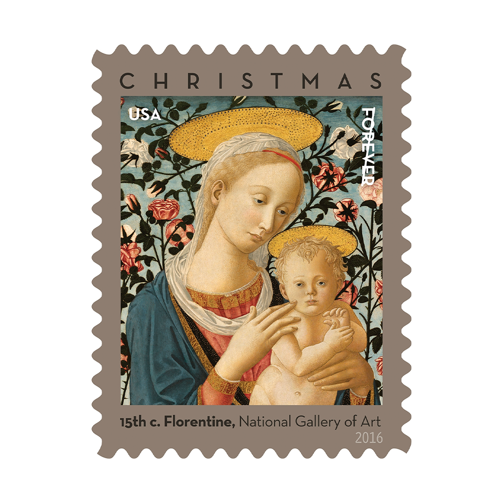 2016 USPS Florentine Madonna And Child Holiday Forever Stamps 100Pcs/Pack