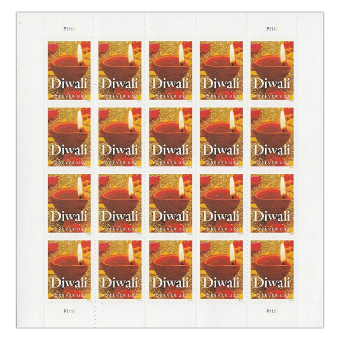 2016 USPS Festival Of Diwali Forever Stamps 100Pcs/Pack