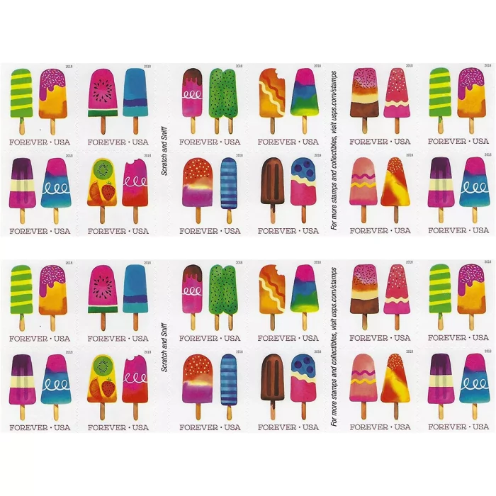 2018 USPS Frozen Treats Forever Stamps 100Pcs/Pack
