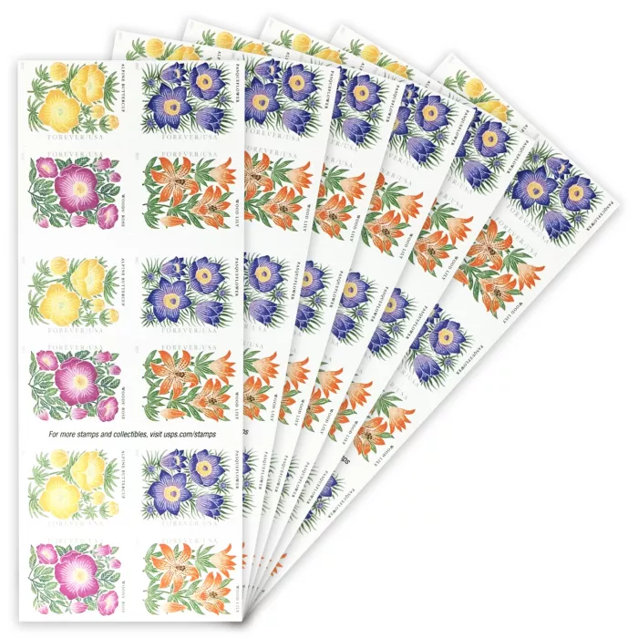 2022 USPS Mountain Flora Forever Stamps 100Pcs/Pack