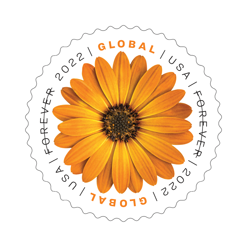 2022 USPS African Daisy Global Forever Stamps 100Pcs/2Packs