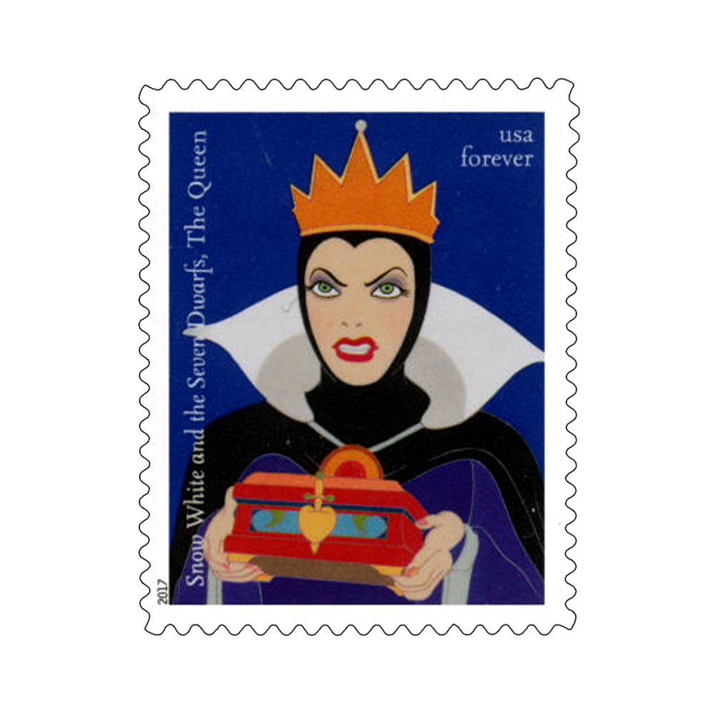 2017 USPS Disney Villains Forever Stamps 100Pcs/Pack