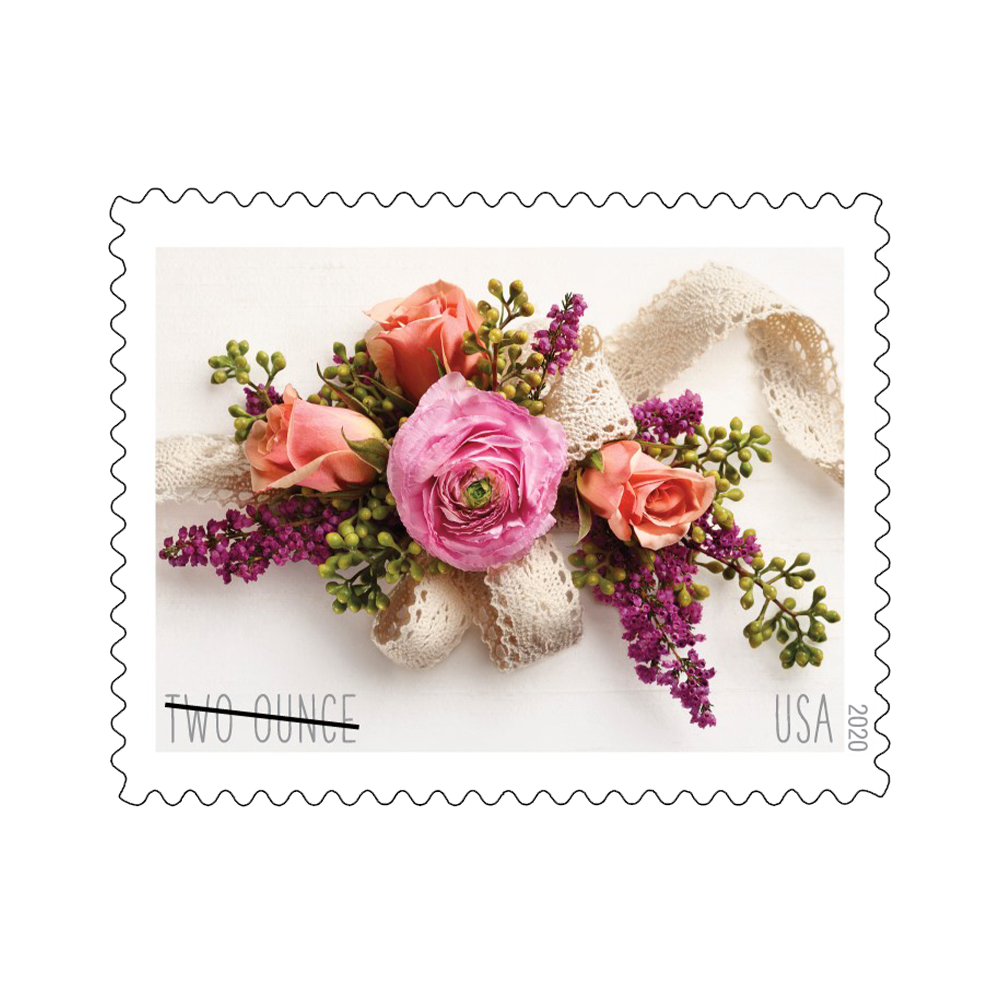 2020 USPS Garden Corsage Two Ounce Stamps 100Pcs/Pack
