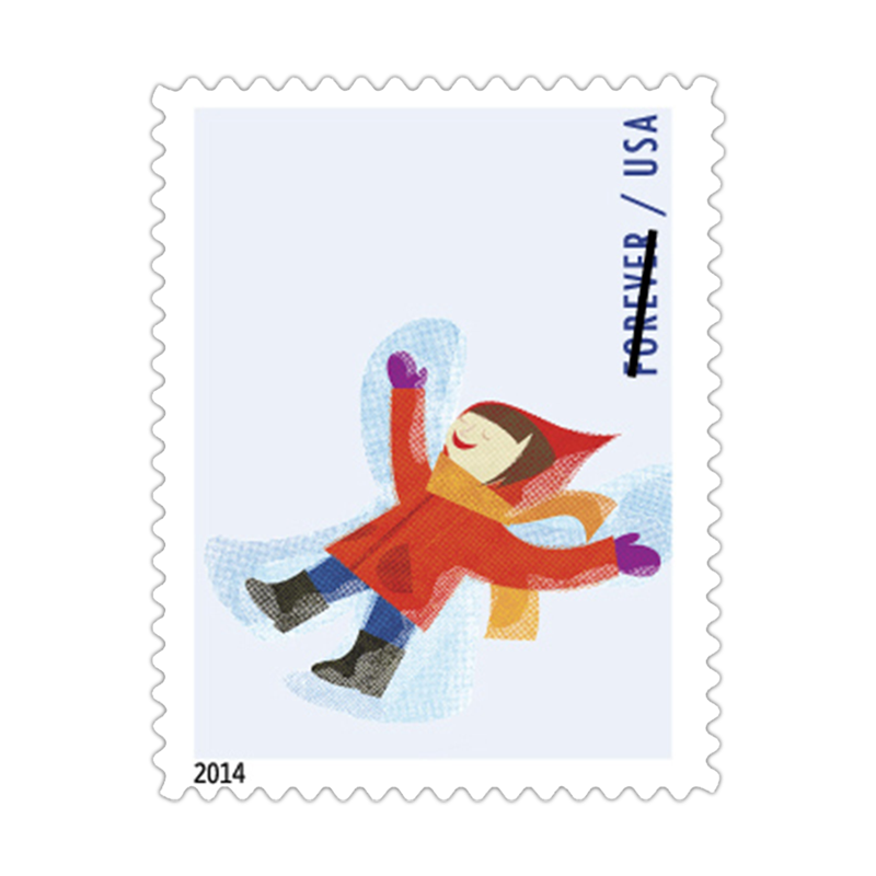 2014 USPS Winter Fun Forever Stamps 100Pcs/Pack