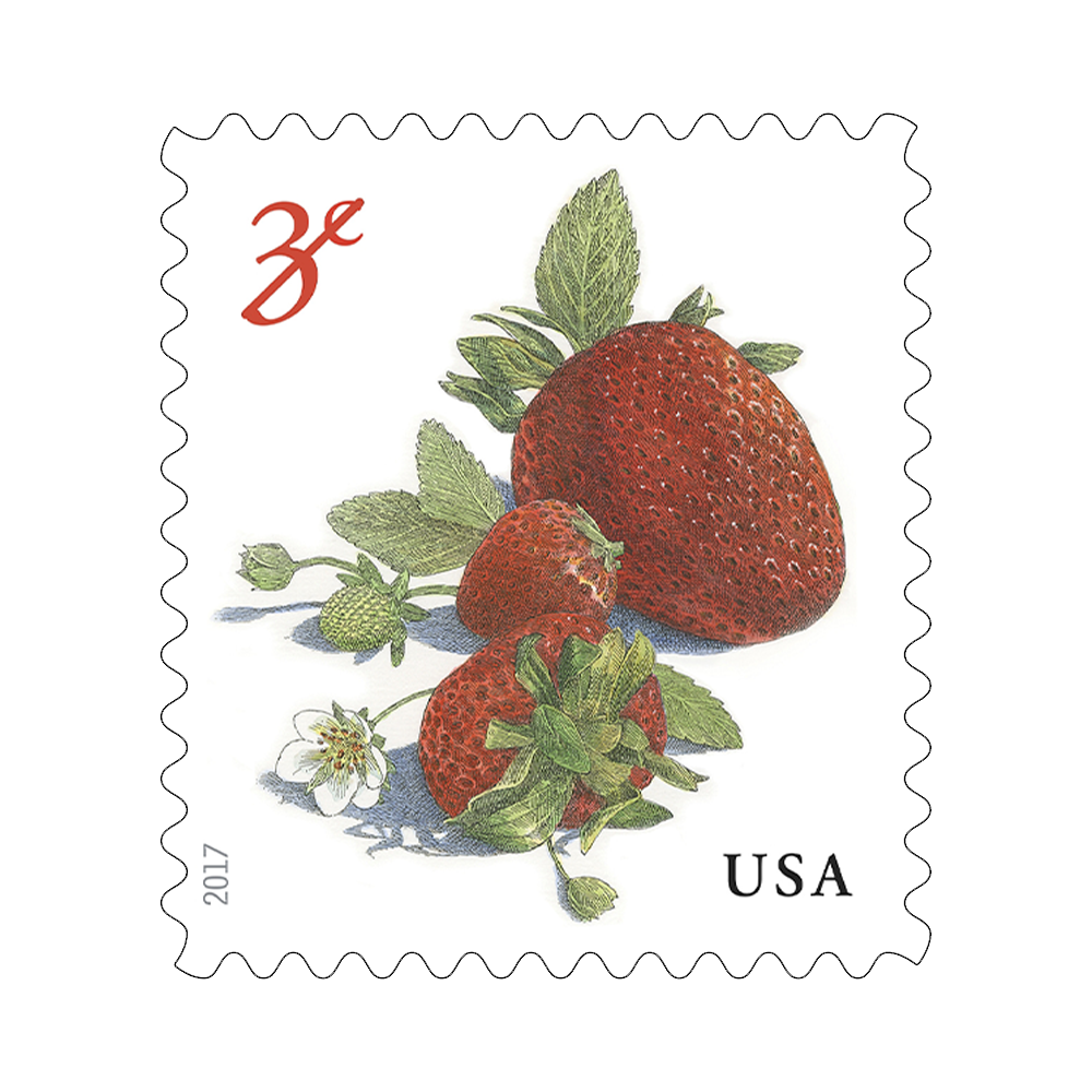 2017 USPS Strawberry Postage Stamps 100Pcs/Pack