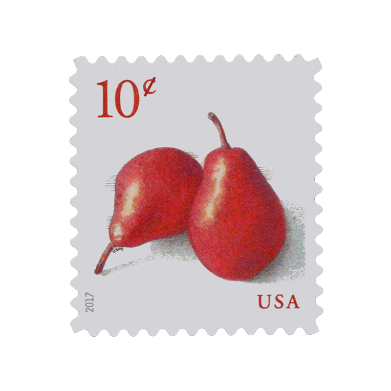 2017 USPS Red Pears Postage Stamps 100Pcs/Pack