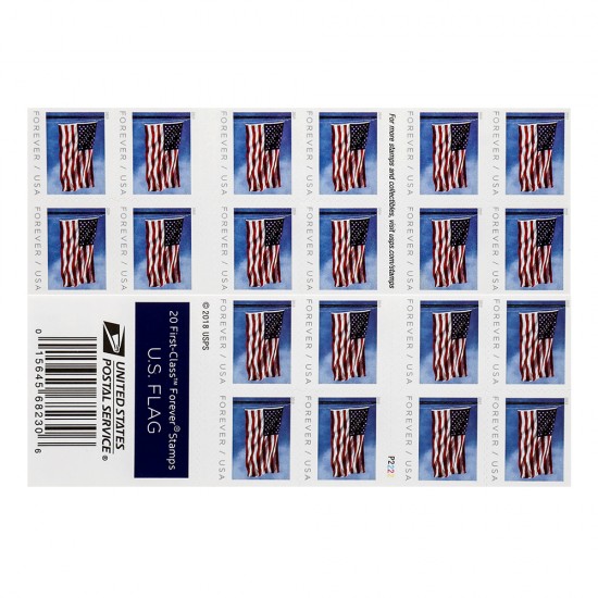 2019 US Flag Forever Stamps Coil/Roll of 100