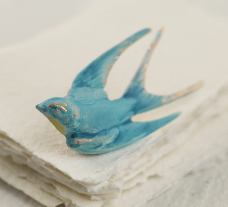 Swallow Bird Brooch Gift for Mom