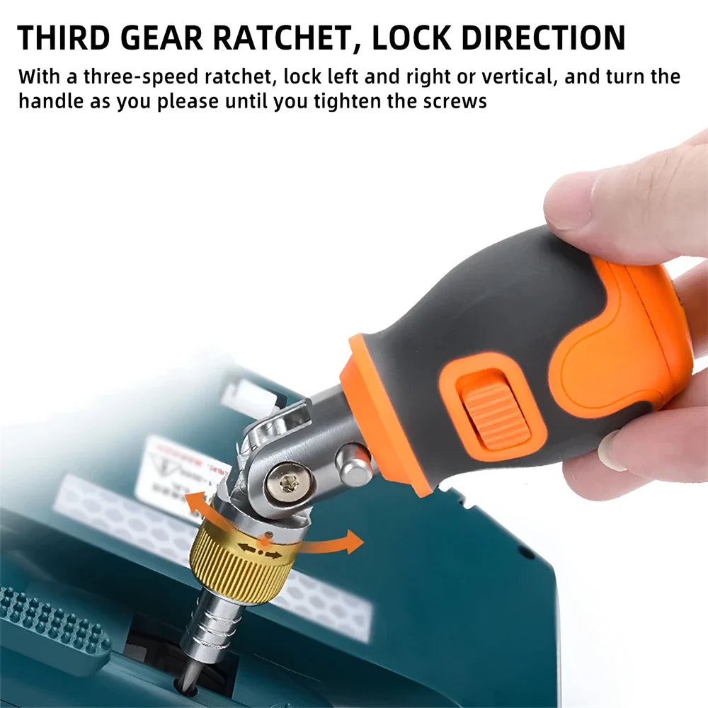 Mini Magnetic Bits Portable Ratchet Screwdriver 8 in1