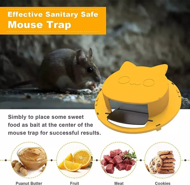 4-Pack Bucket Lid Mouse Trap